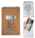 Notebook and 12  Piece Color Pencil Set