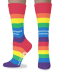 Rainbow Pride Flag Socks -Made in USA, with ACA Logo